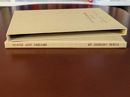 DAISAKU IKEDA "HOPES AND DREAMS" FIRST ENGLISH TRANSLATION 1976