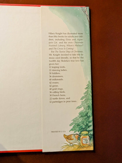 HILARY KNIGHT "THE TWELVE DAYS OF CHRISTMAS" PICTUREBOOK FIRST EDITION 1981