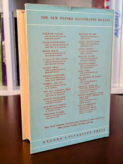 CHARLES DICKENS ORIGINAL "OXFORD ILLUSTRATED DICKENS" 6 VOLUME SET 1950-60'S