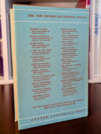 CHARLES DICKENS ORIGINAL "OXFORD ILLUSTRATED DICKENS" 6 VOLUME SET 1950-60'S