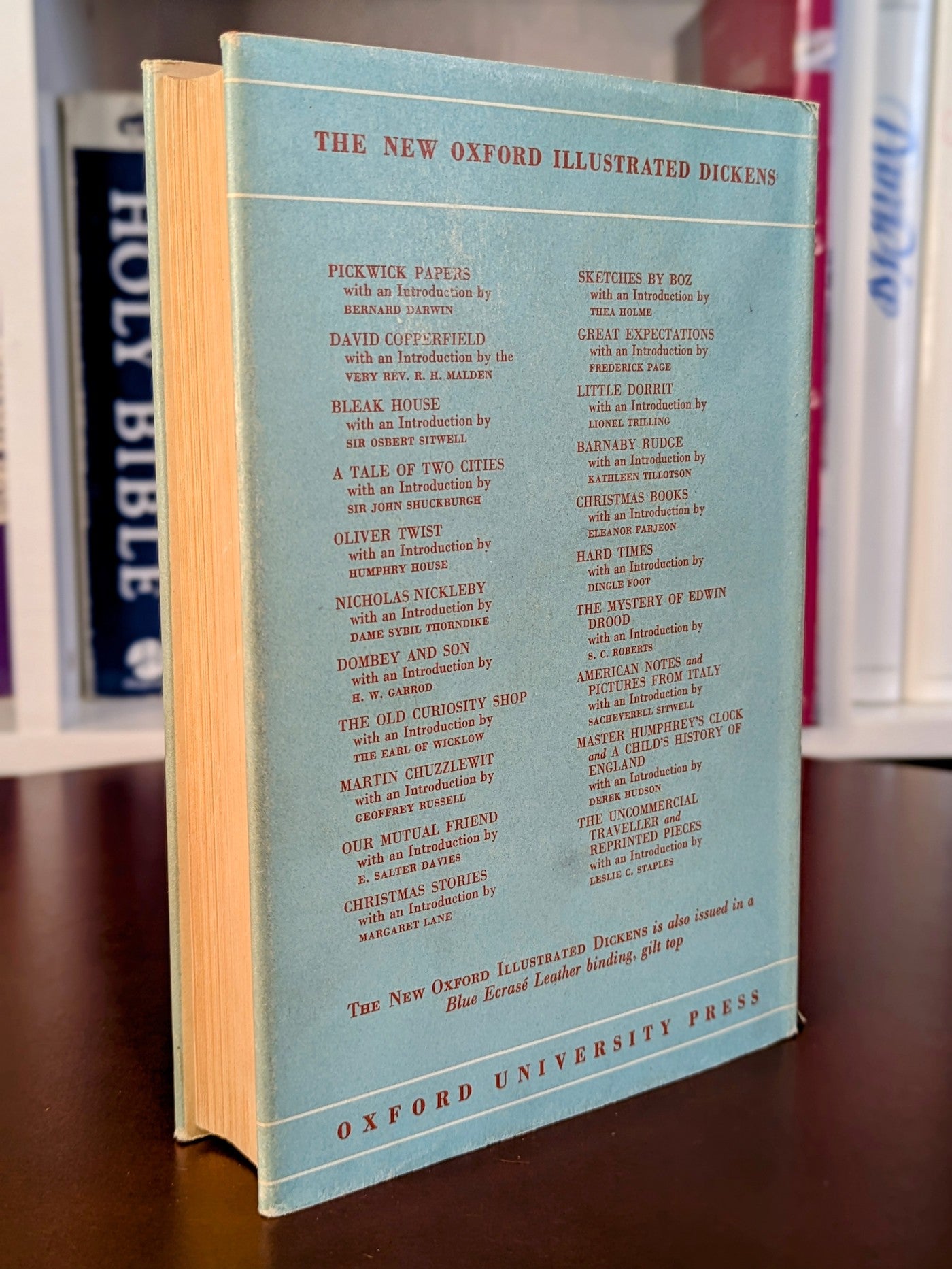 CHARLES DICKENS ORIGINAL "OXFORD ILLUSTRATED DICKENS" 6 VOLUME SET 1950-60'S