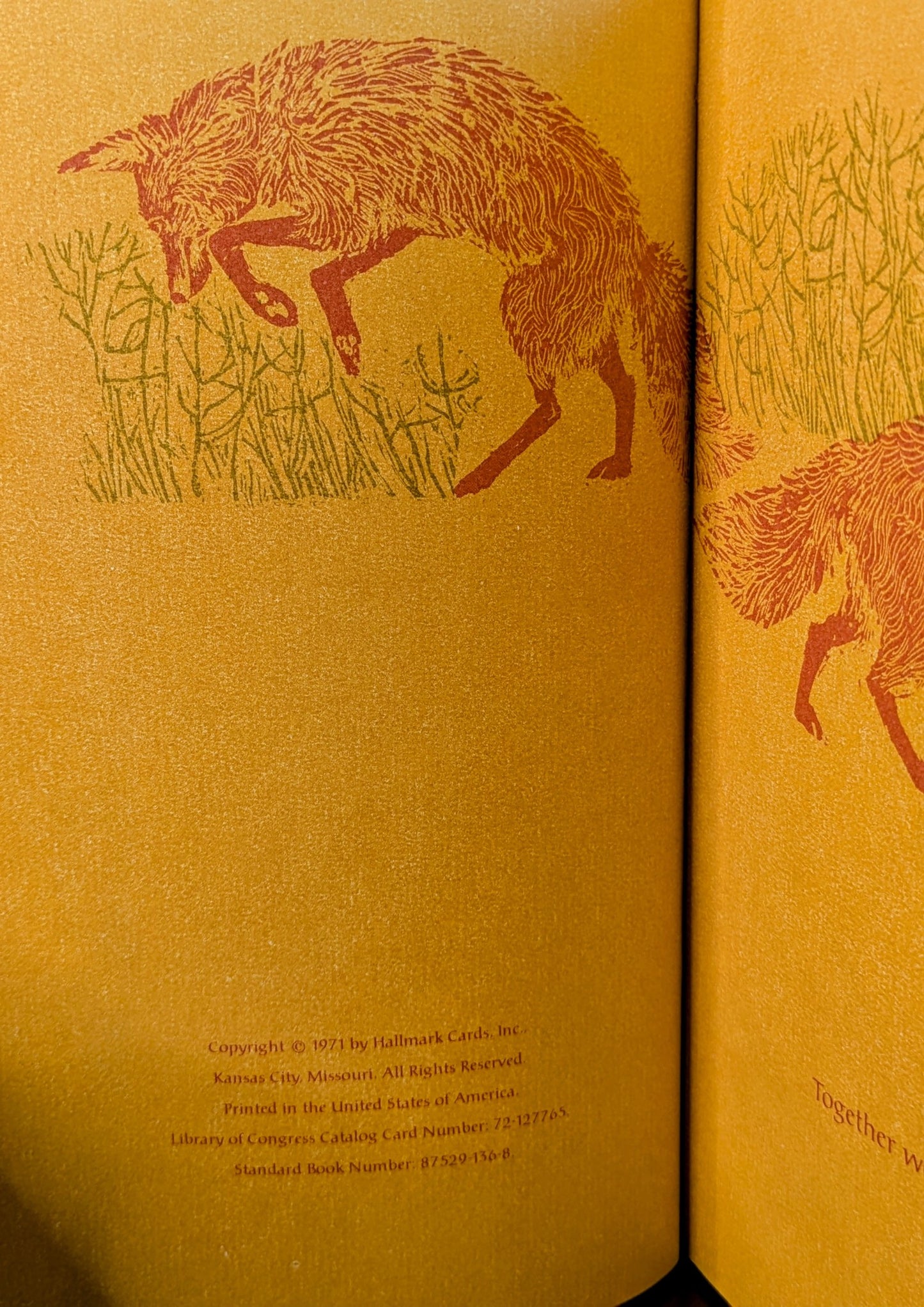 ILLUSTRATED "TOGETHER WE WALK" HALLMARK CROWN EDITIONS 1972