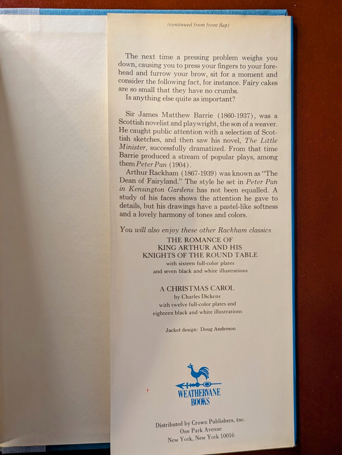 JAMES M. BARIE "PETER PAN IN KENSINGTON GARDENS" ILLUSTRATED 1979