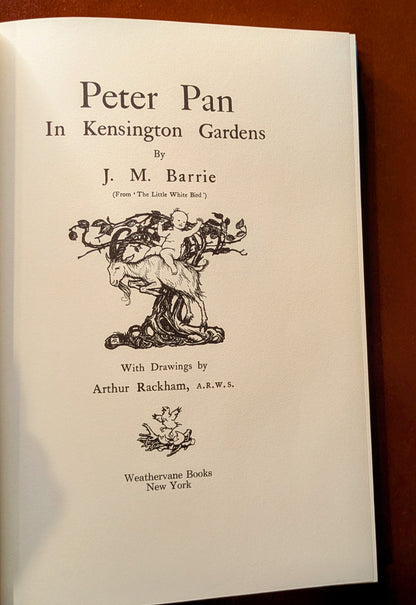 JAMES M. BARIE "PETER PAN IN KENSINGTON GARDENS" ILLUSTRATED 1979