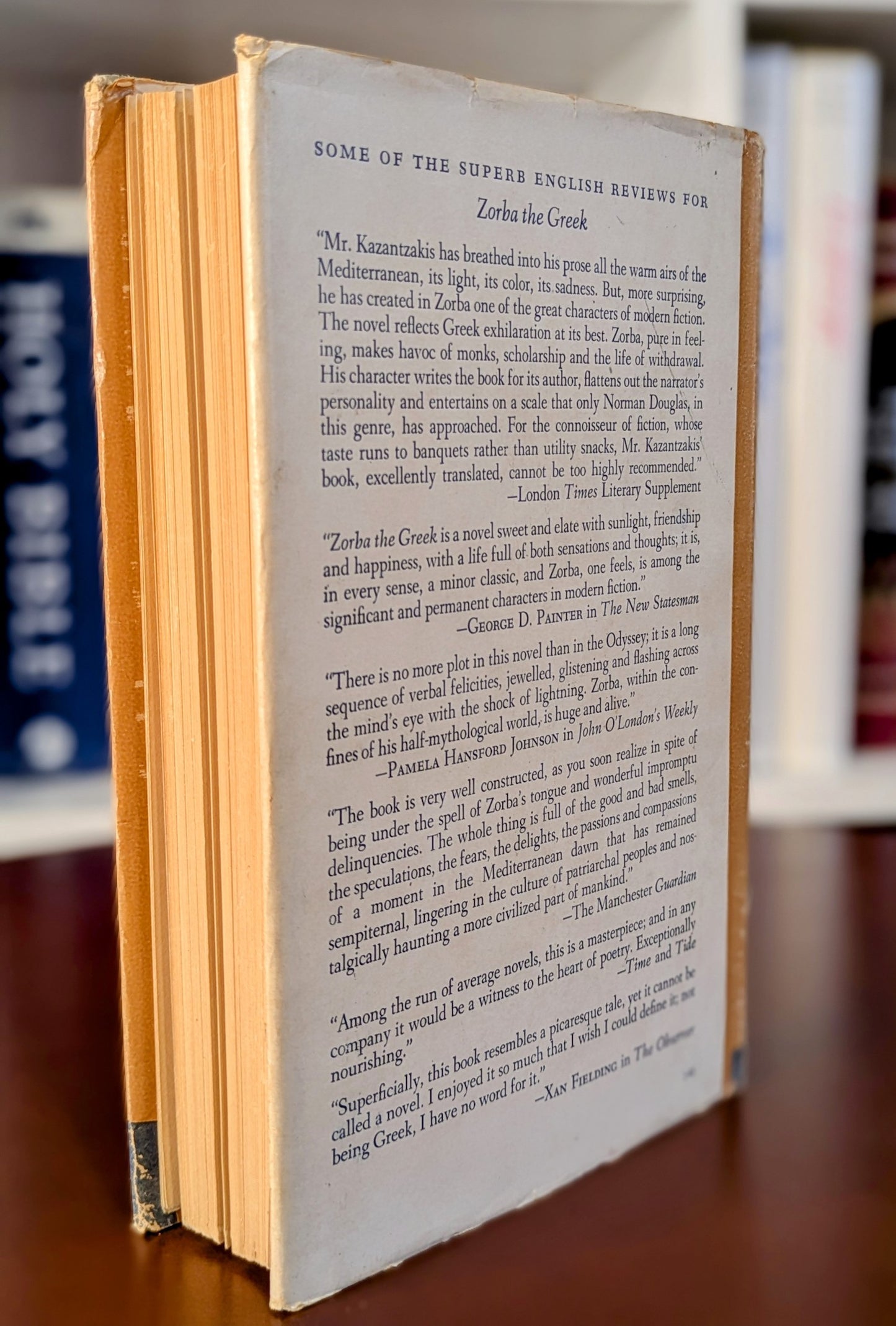 NIKOS KAZANTZAKIS "ZORBA THE GREEK" FIRST US BOOK CLUB EDITION 1953