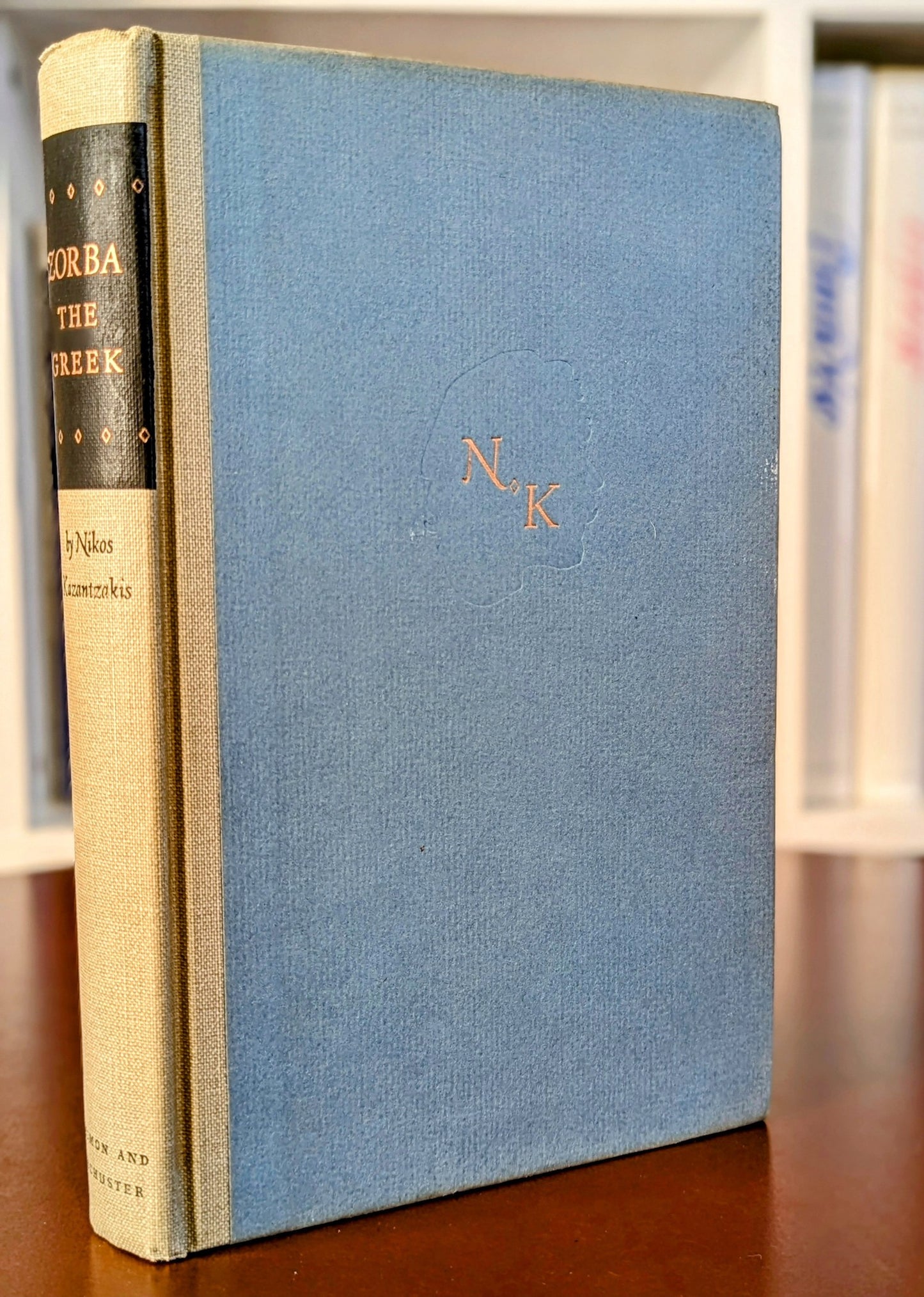NIKOS KAZANTZAKIS "ZORBA THE GREEK" FIRST US BOOK CLUB EDITION 1953