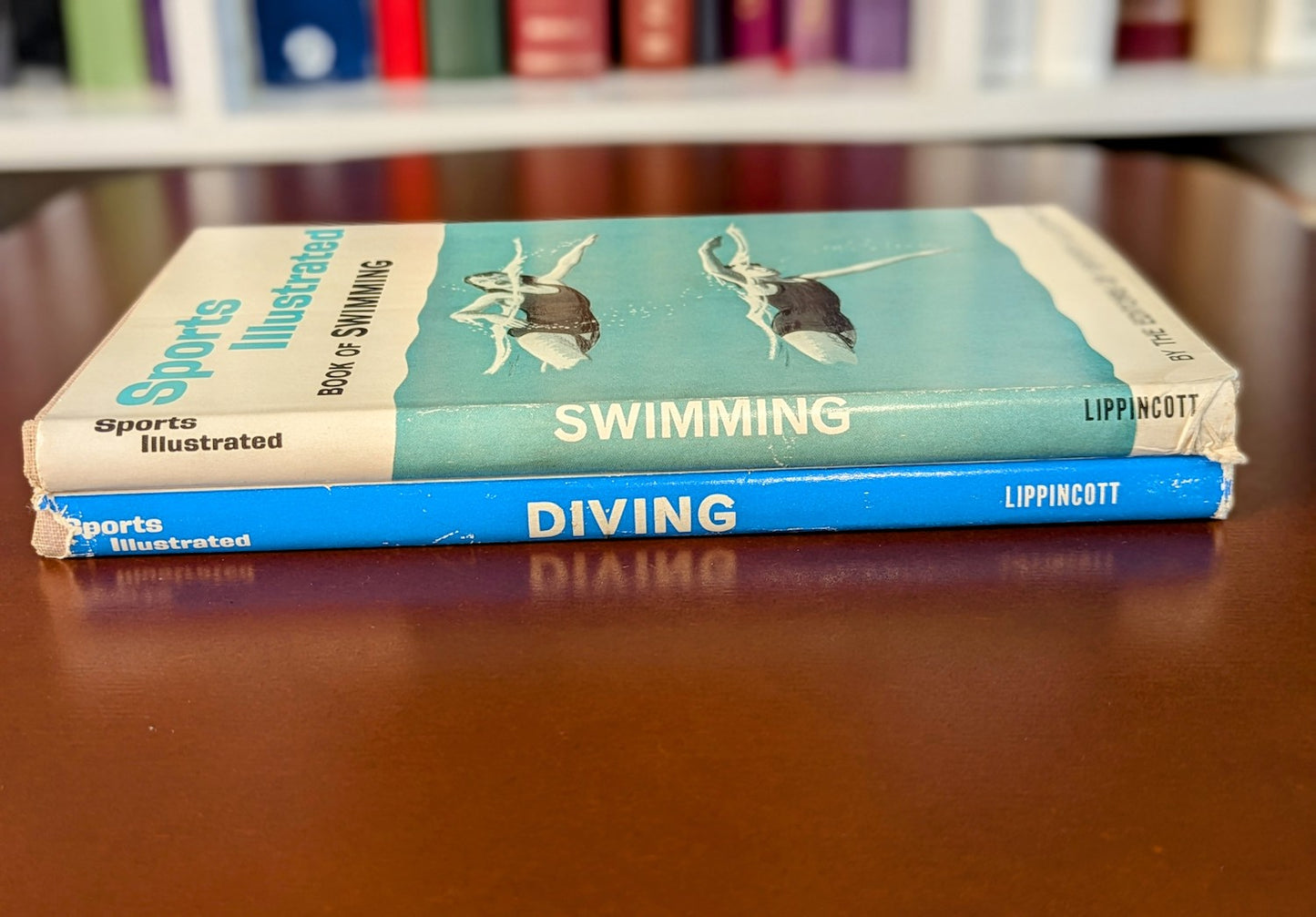 PAIR OF SPORTS ILLUSTRATED BOOKS SWIMMING & DIVING FIRST EDITIONS 1961