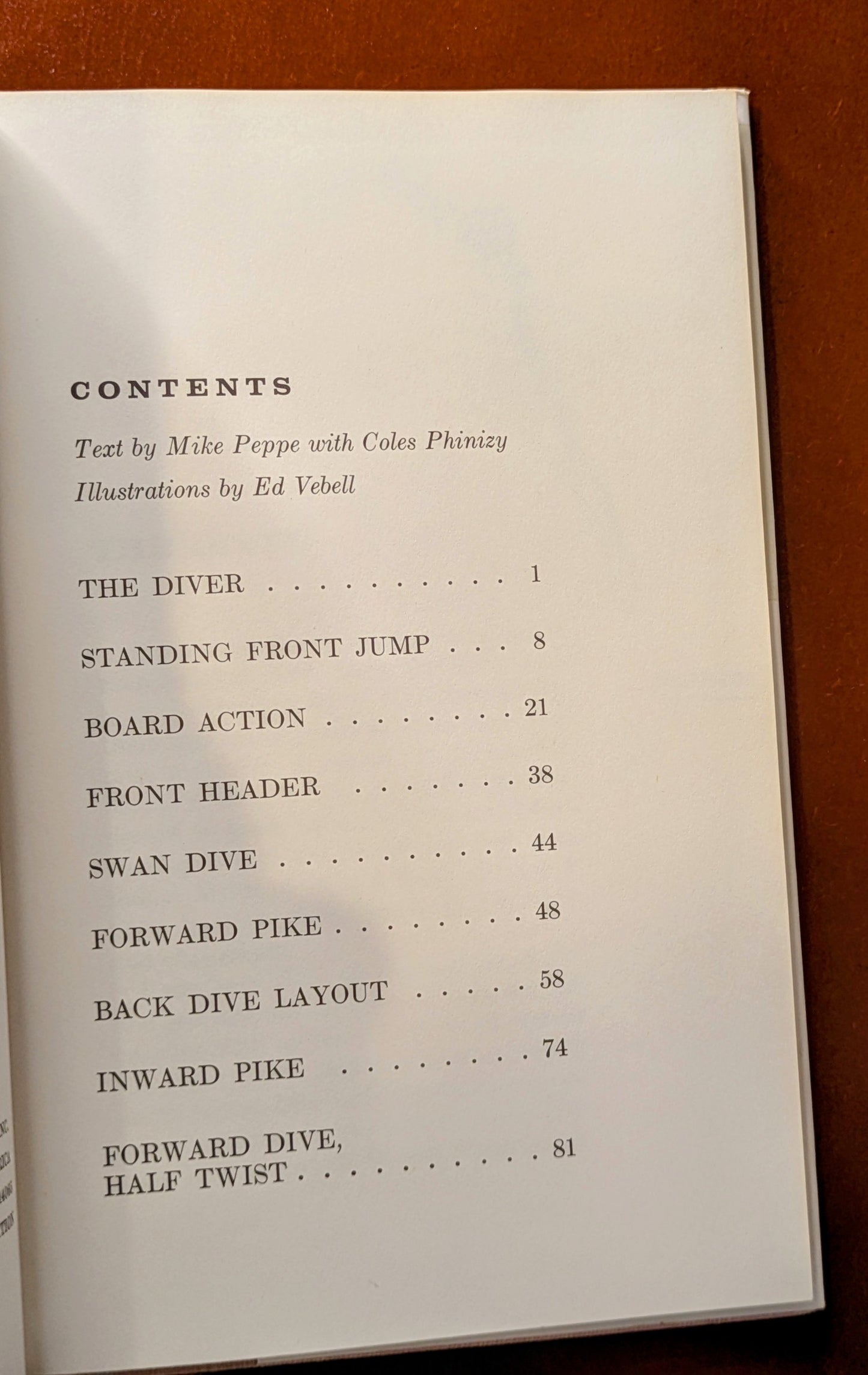 PAIR OF SPORTS ILLUSTRATED BOOKS SWIMMING & DIVING FIRST EDITIONS 1961