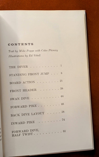 PAIR OF SPORTS ILLUSTRATED BOOKS SWIMMING & DIVING FIRST EDITIONS 1961