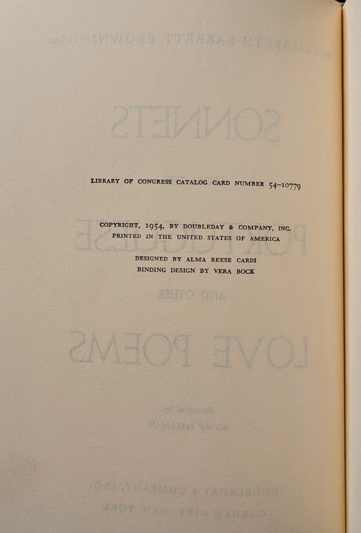 ELIZABETH BARRETT BROWNING  "SONNETS FROM THE PORTUGUESE" 1970-80's