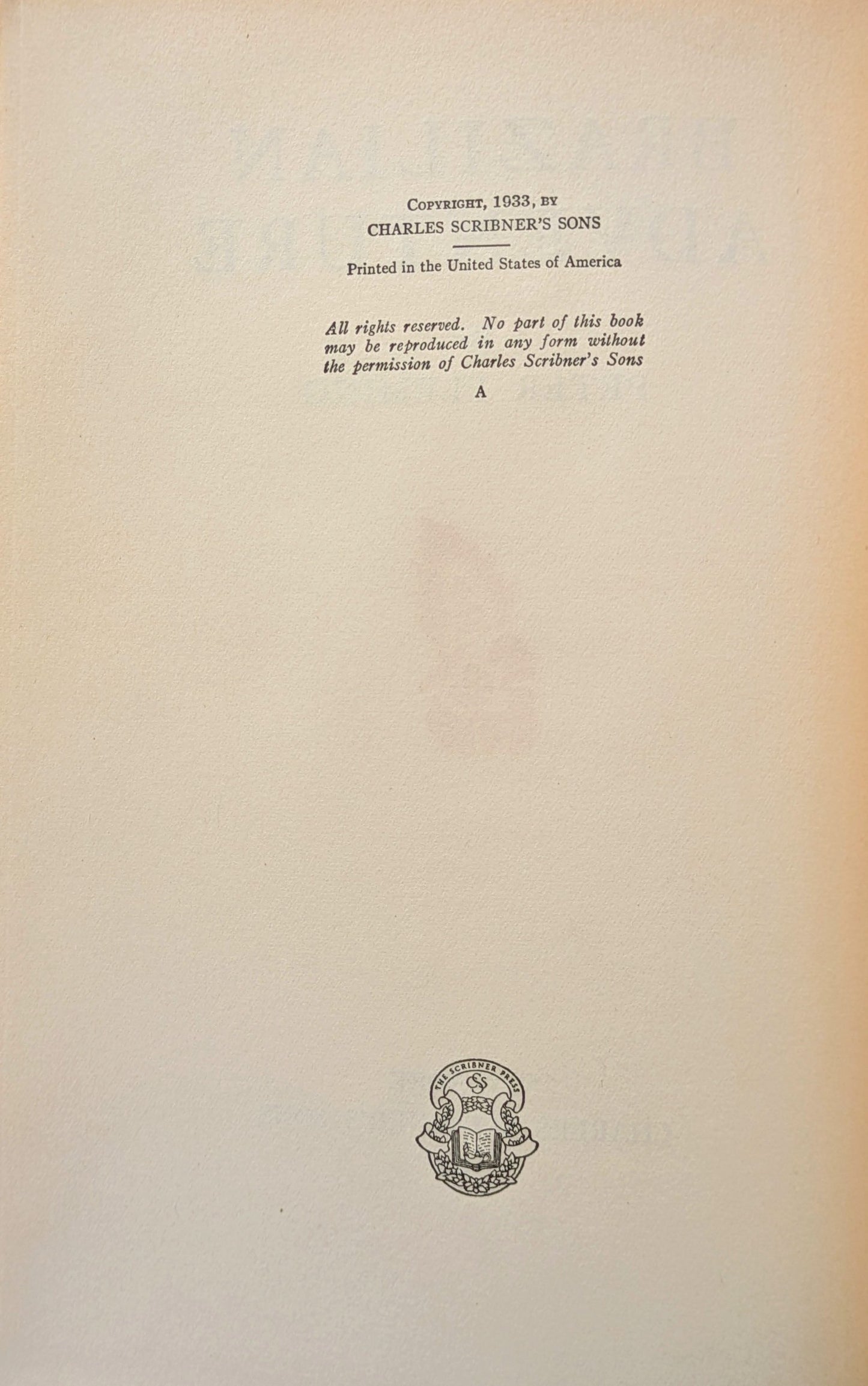 PETER FLEMING "BRAZILIAN ADVENTURE" FIRST US EDITION 1934