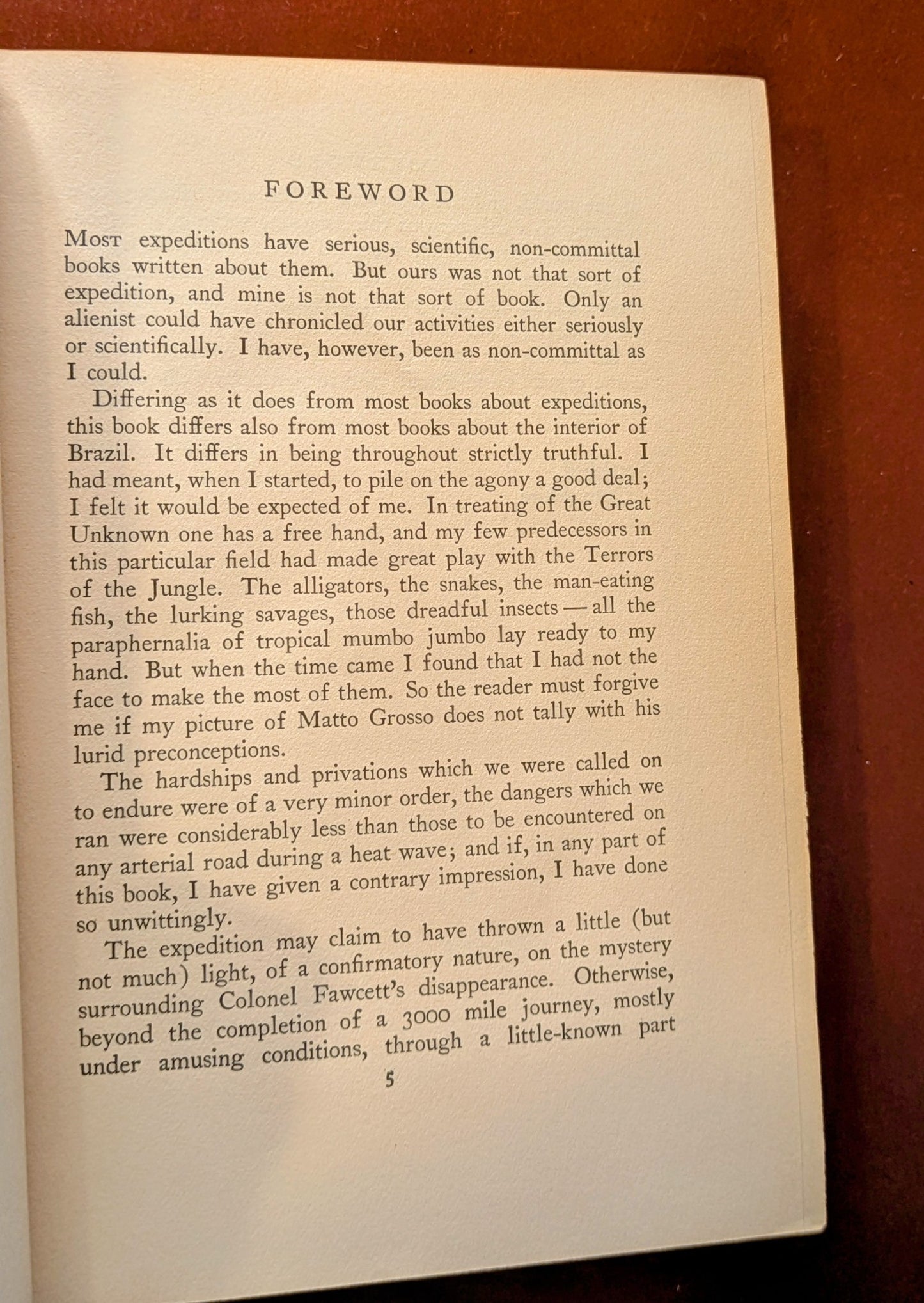 PETER FLEMING "BRAZILIAN ADVENTURE" FIRST US EDITION 1934