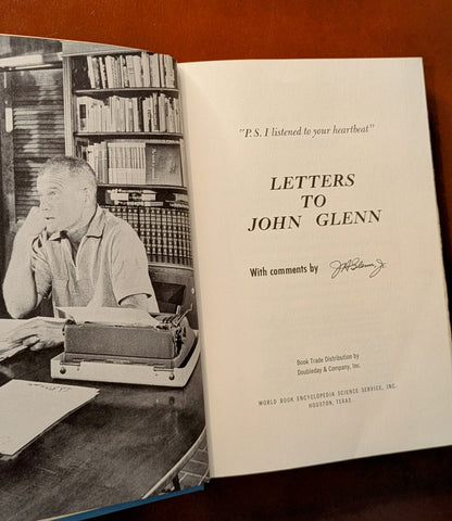 "P.S. I LISTENED TO YOUR HEART BEAT" LETTERS TO JOHN GLENN FIRST EDITION 1964