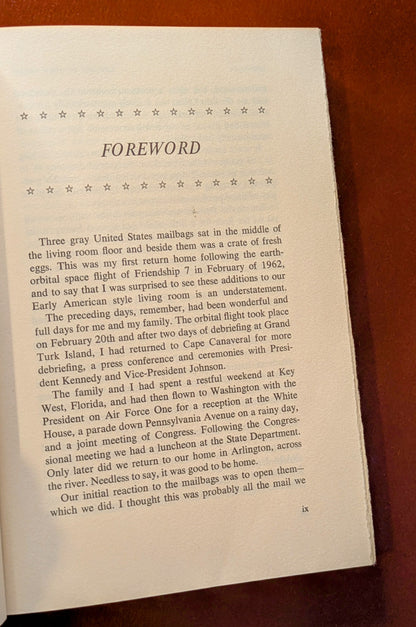 "P.S. I LISTENED TO YOUR HEART BEAT" LETTERS TO JOHN GLENN FIRST EDITION 1964