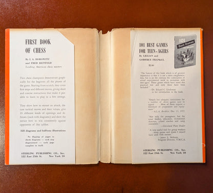 I.A. HOROWITZ, FRED REINFELD "FIRST BOOK OF CHESS" FIRST EDITION 1952