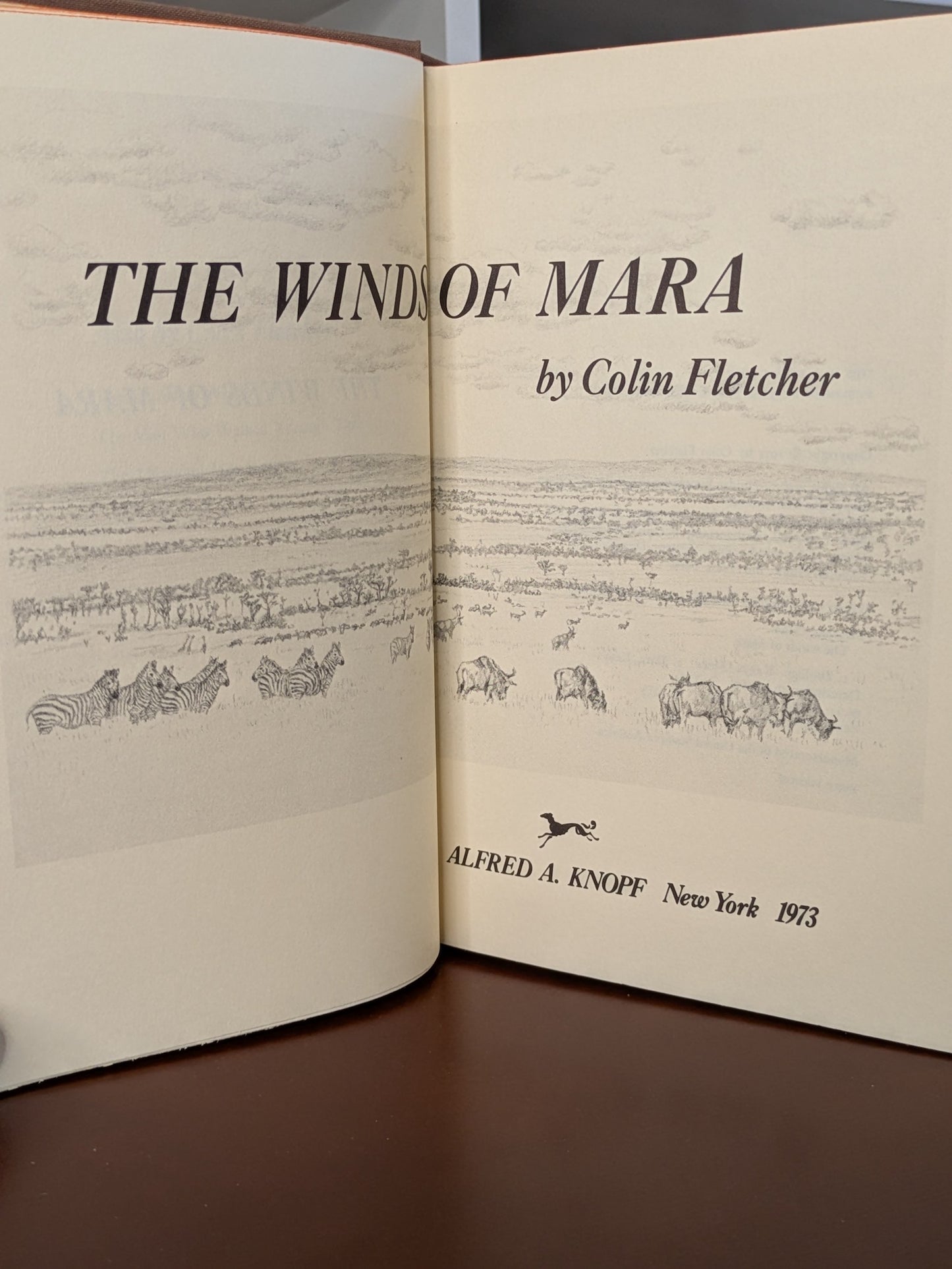 COLIN FLETCHER "THE WINDS OF MARA" FIRST US EDITION 1973