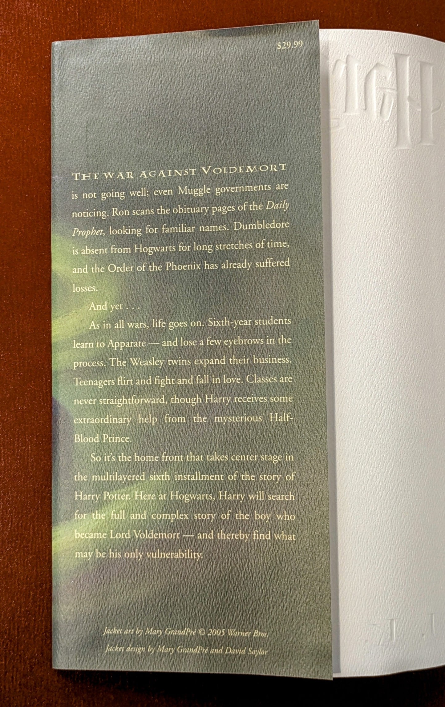 J.K. ROWLING "HARRY POTTER AND THE HALF-BLOOD PRINCE" FIRST US EDITION 2005