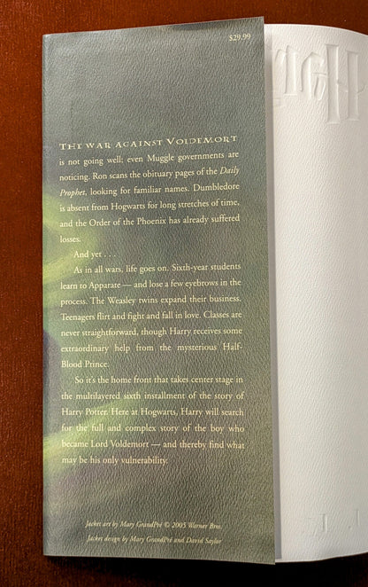 J.K. ROWLING "HARRY POTTER AND THE HALF-BLOOD PRINCE" FIRST US EDITION 2005
