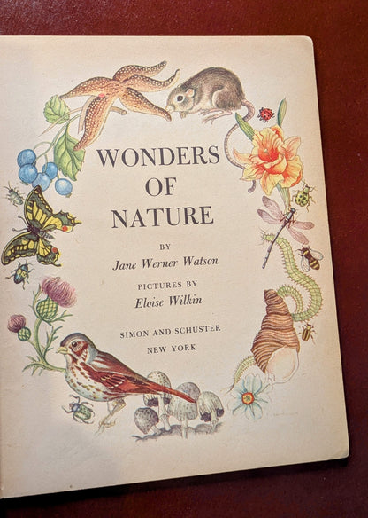 A LITTLE GOLDEN BOOK "WONDERS OF NATURE" FIRST US EDITION 1957