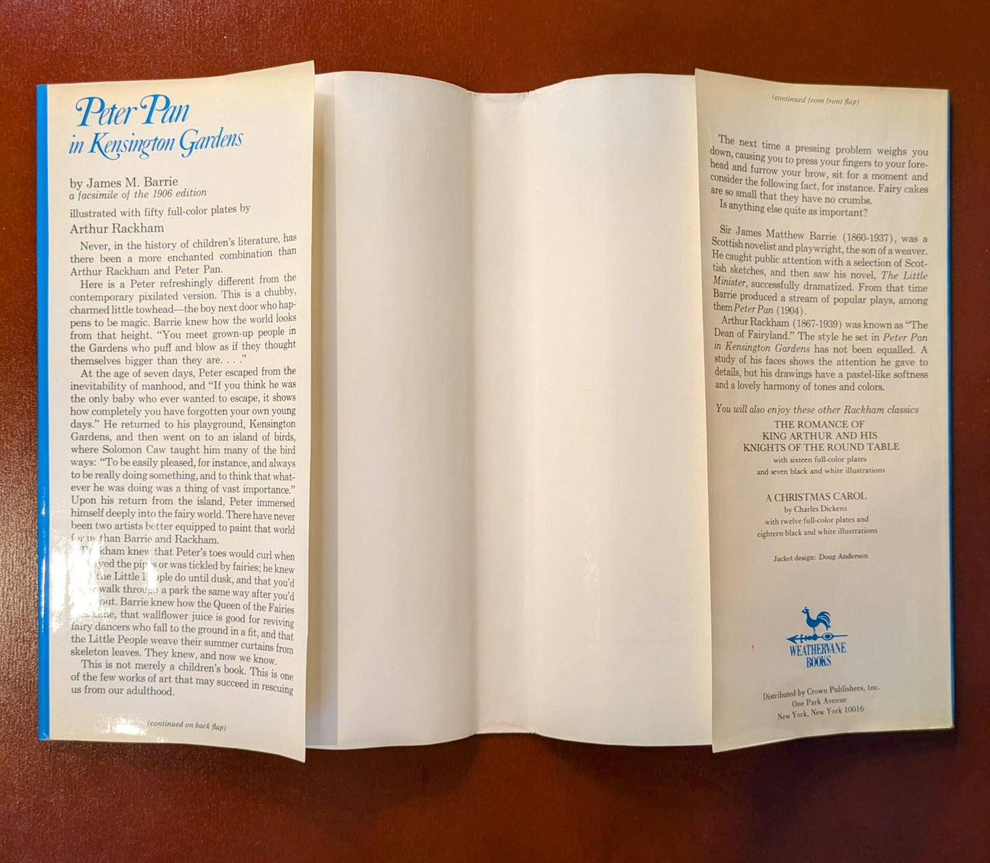 JAMES M. BARIE "PETER PAN IN KENSINGTON GARDENS" ILLUSTRATED 1979