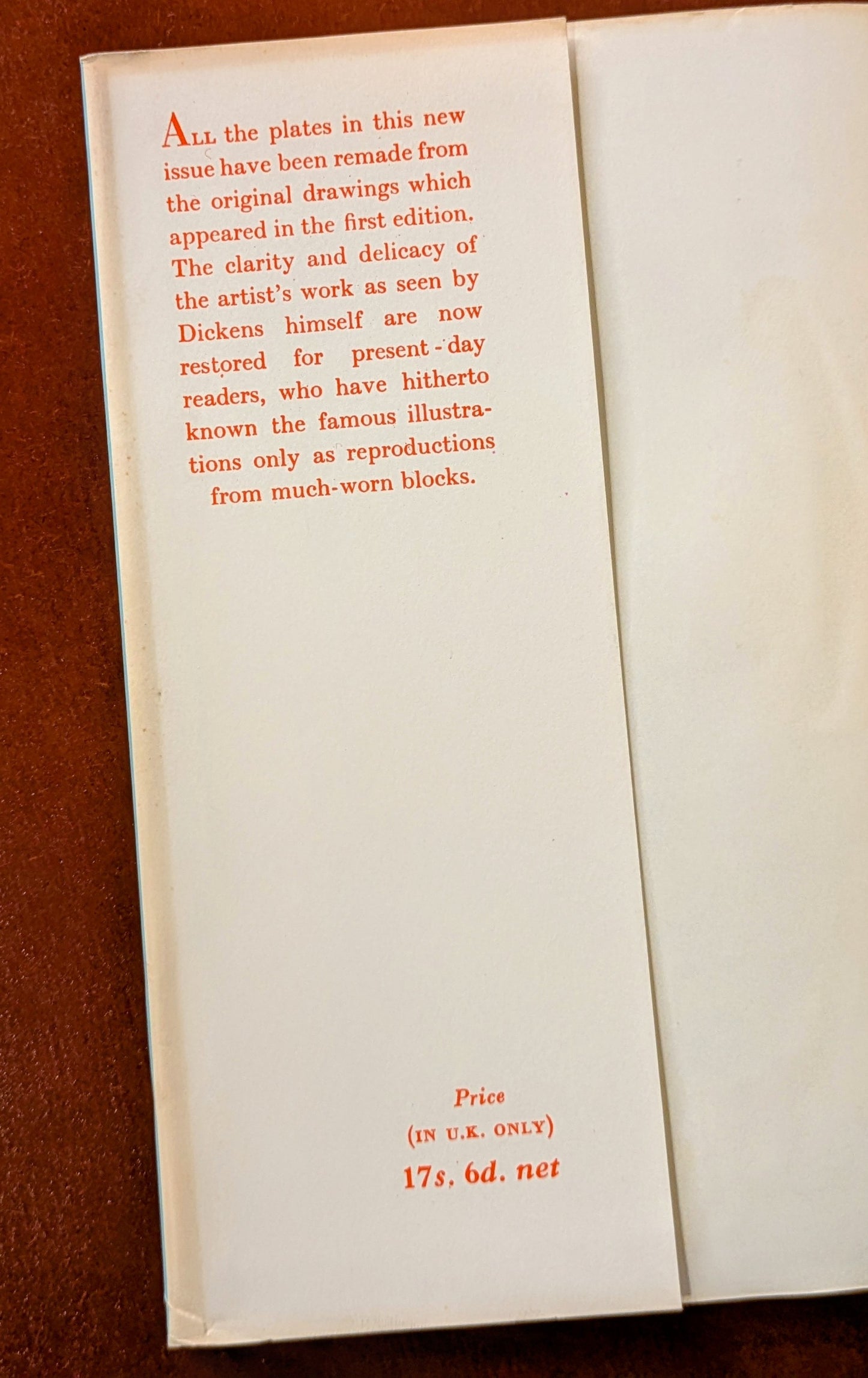 CHARLES DICKENS ORIGINAL "OXFORD ILLUSTRATED DICKENS" 6 VOLUME SET 1950-60'S