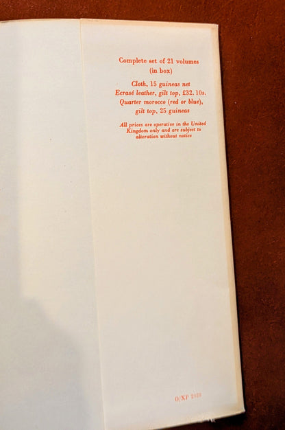 CHARLES DICKENS ORIGINAL "OXFORD ILLUSTRATED DICKENS" 6 VOLUME SET 1950-60'S