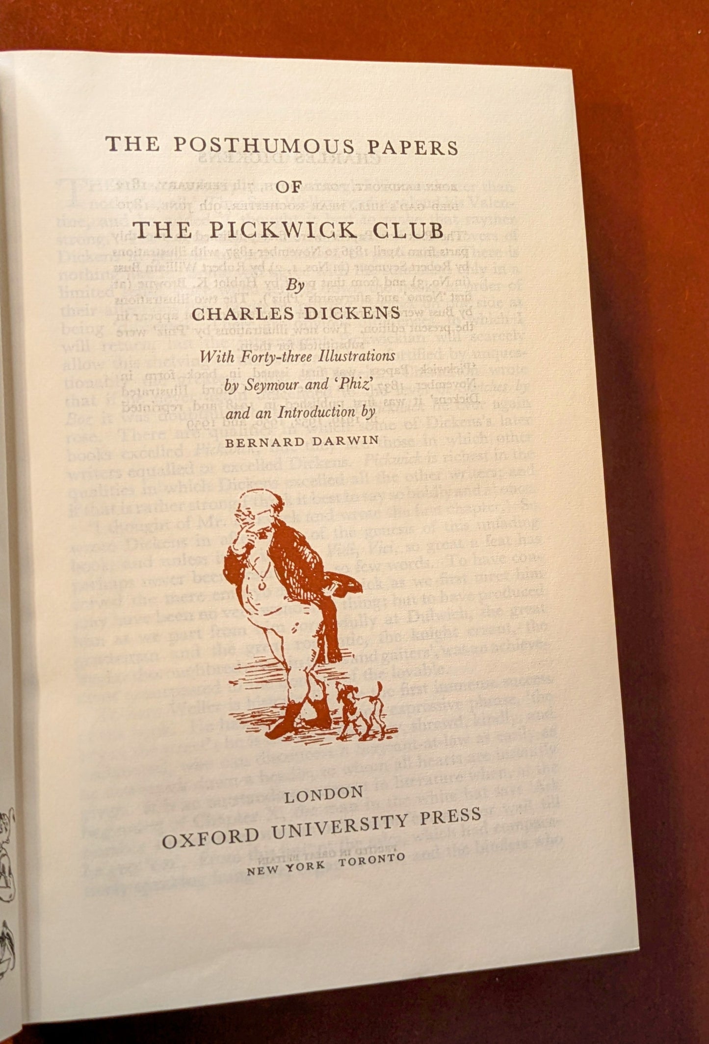 CHARLES DICKENS ORIGINAL "OXFORD ILLUSTRATED DICKENS" 6 VOLUME SET 1950-60'S