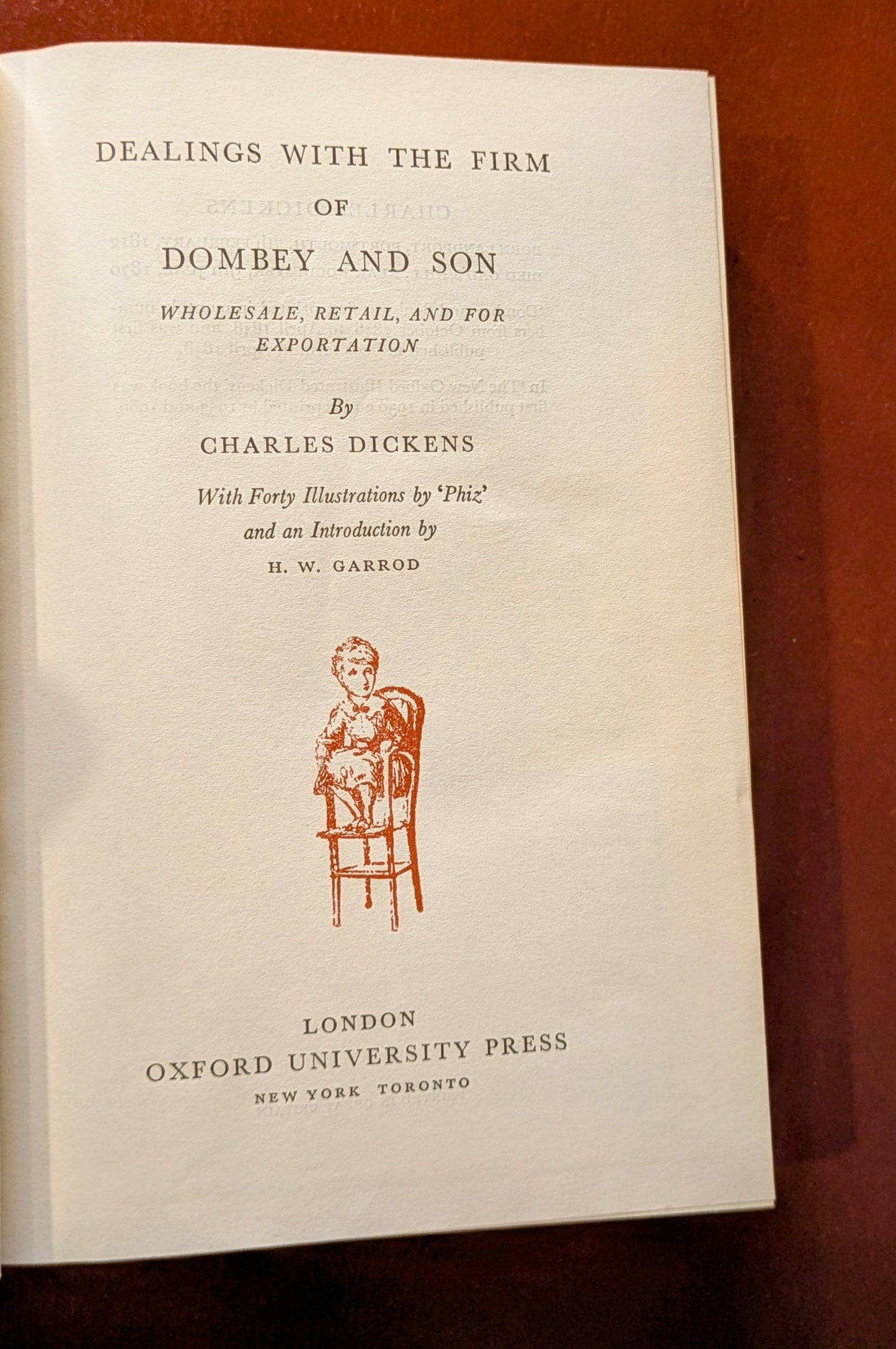 CHARLES DICKENS ORIGINAL "OXFORD ILLUSTRATED DICKENS" 6 VOLUME SET 1950-60'S