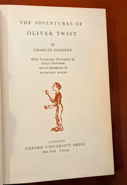 CHARLES DICKENS ORIGINAL "OXFORD ILLUSTRATED DICKENS" 6 VOLUME SET 1950-60'S