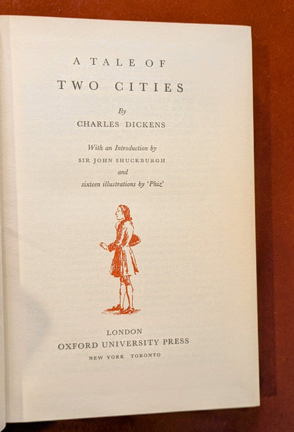 CHARLES DICKENS ORIGINAL "OXFORD ILLUSTRATED DICKENS" 6 VOLUME SET 1950-60'S