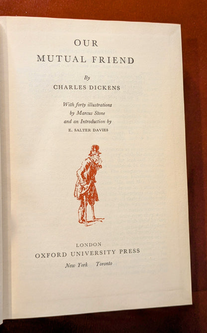 CHARLES DICKENS ORIGINAL "OXFORD ILLUSTRATED DICKENS" 6 VOLUME SET 1950-60'S