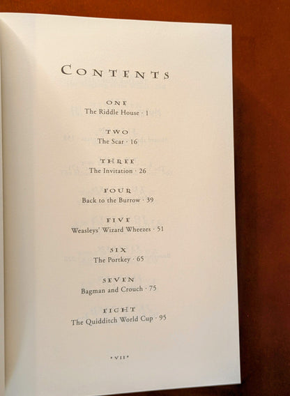 J.K. ROWLING "HARRY POTTER AND THE GOBLET OF FIRE" FIRST US EDITION 2000