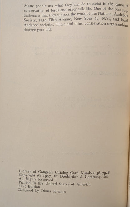 "AUDUBON WESTERN BIRD GUIDE" LAND WATER AND GAME BIRDS FIRST EDITION 1957
