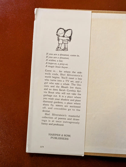 SHEL SILVERSTEIN "WHERE THE SIDEWALK ENDS" VINTAGE COPY 1981-1983