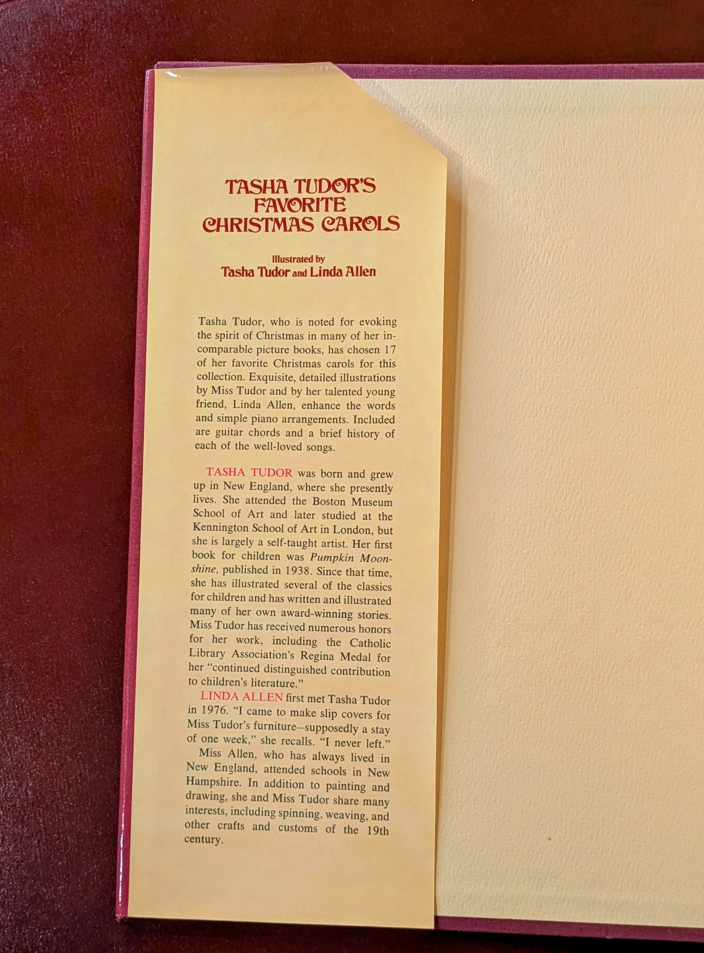 PAIR OF TASHA TUDOR ILLUSTRATED CHRISTMAS BOOKS 1976-80