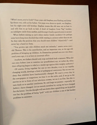 HANNS REICH "CHILDREN AND THEIR FATHERS" FIRST US EDITION PHOTOGRAPHY 1962