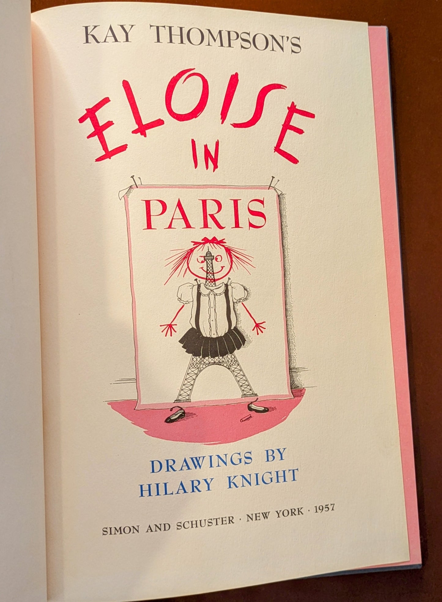 KAY THOMPSON "ELOISE IN PARIS" PICTUREBOOK FIRST EDITION 1957