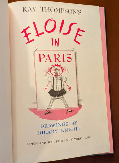 KAY THOMPSON "ELOISE IN PARIS" PICTUREBOOK FIRST EDITION 1957