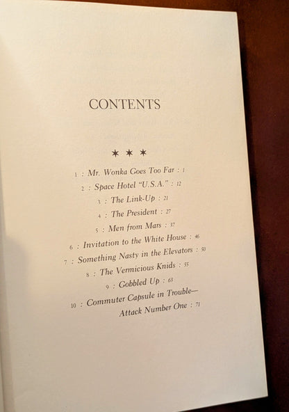 ROALD DAHL "CHARLIE AND THE GREAT GLASS ELEVATOR" 4TH PRINTING 1972