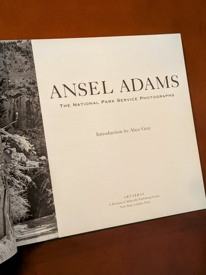 ANSEL ADAMS "THE NATIONAL PARK SERVICE PHOTOGRAPHS" FIRST EDITION 1995