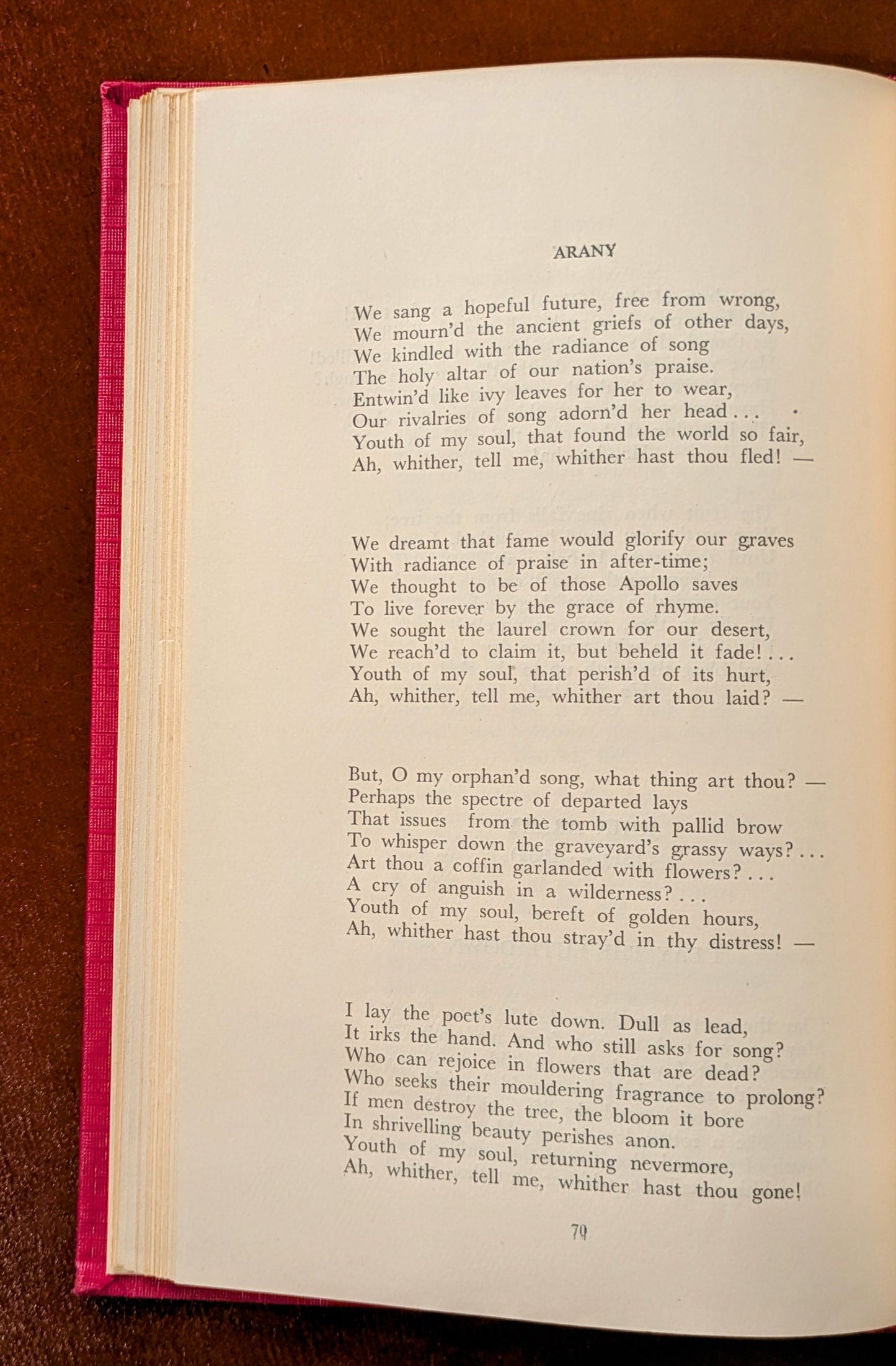 "HUNGARIAN POETRY" ENGLISH TRANSLATION PANNONIA PUBLISHING 1955