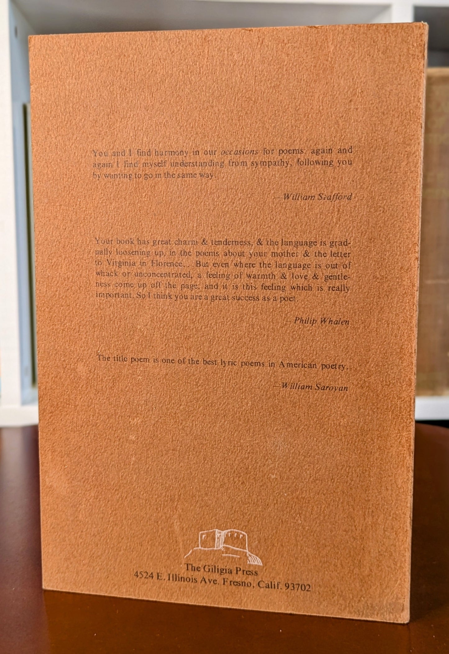 DAVID KHERDIAN "ON THE DEATH OF MY FATHER" AND OTHER POEMS 1970