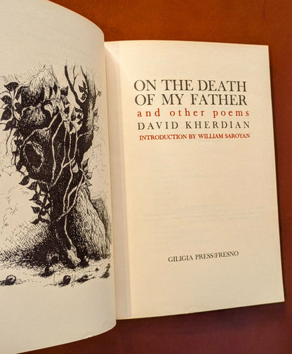 DAVID KHERDIAN "ON THE DEATH OF MY FATHER" AND OTHER POEMS 1970