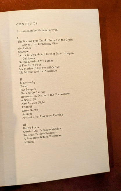 DAVID KHERDIAN "ON THE DEATH OF MY FATHER" AND OTHER POEMS 1970