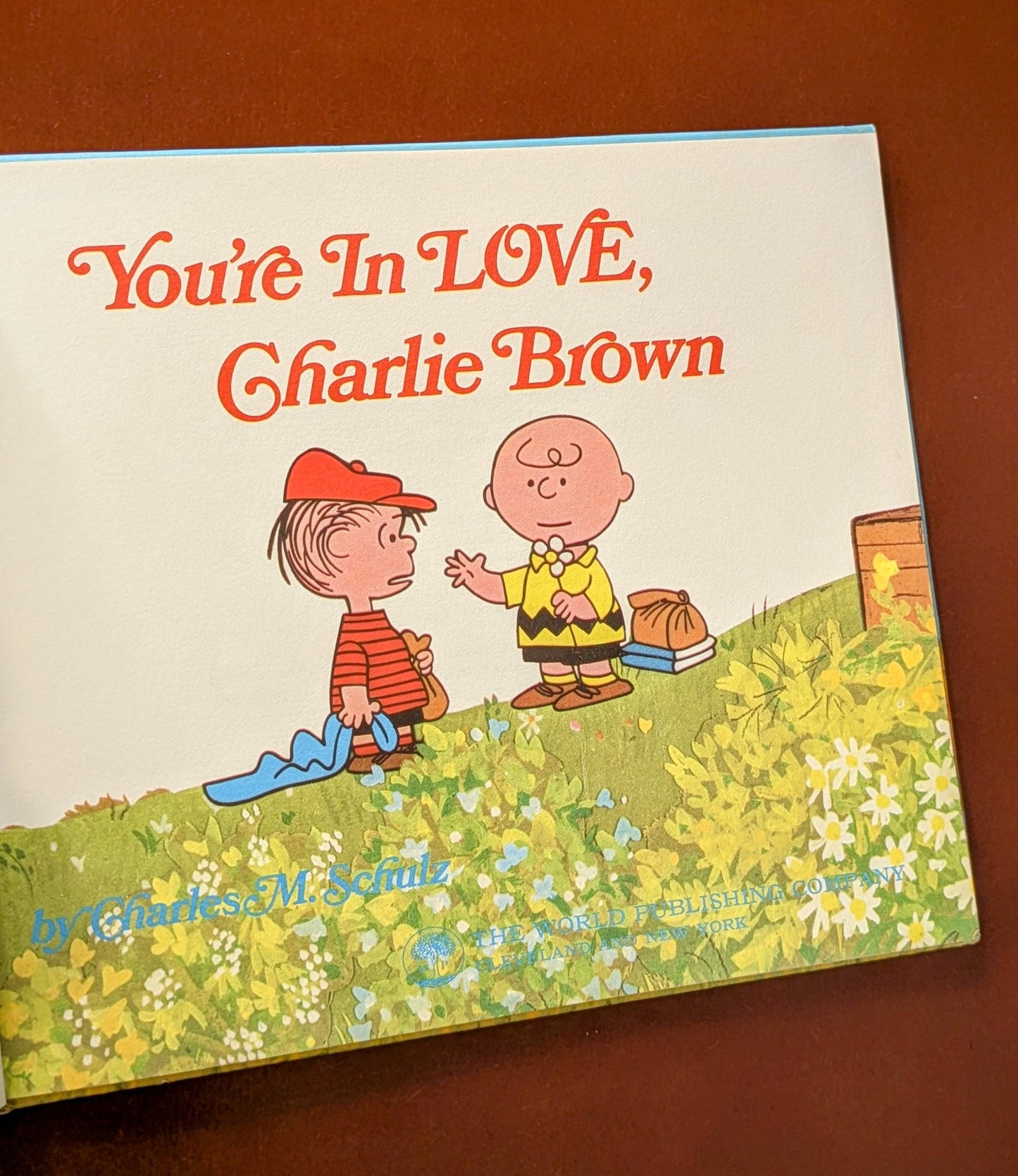 CHARLES SCHULZ "YOU'RE IN LOVE CHARLIE BROWN" PICTUREBOOK FIRST US EDITION 1968