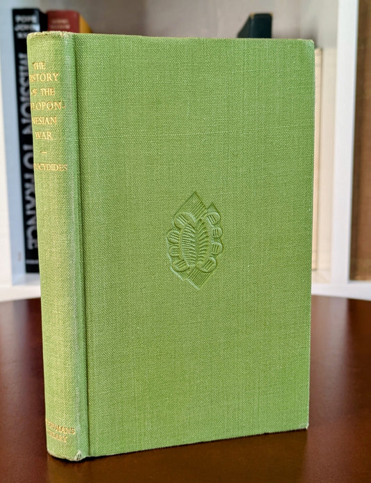 THUCYDIDES "HISTORY OF THE PELOPONNESIAN WAR" EVERYMAN'S LIBRARY EDITION 1948