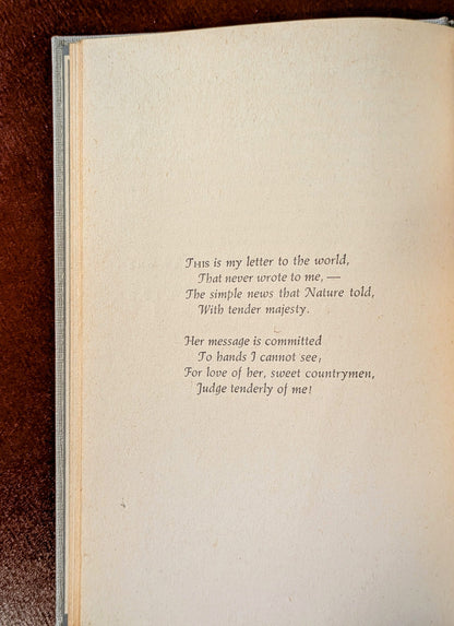 EMILY DICKINSON "SELECTED POEMS" FIRST MODERN LIBRARY EDITION 1948