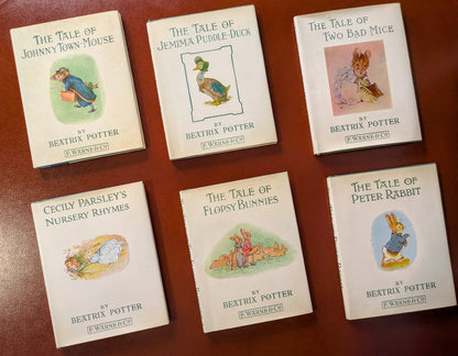BEATRIX POTTER "THE TALE OF PETER RABBIT" AND MORE - 6 VOLUME SET 1970's