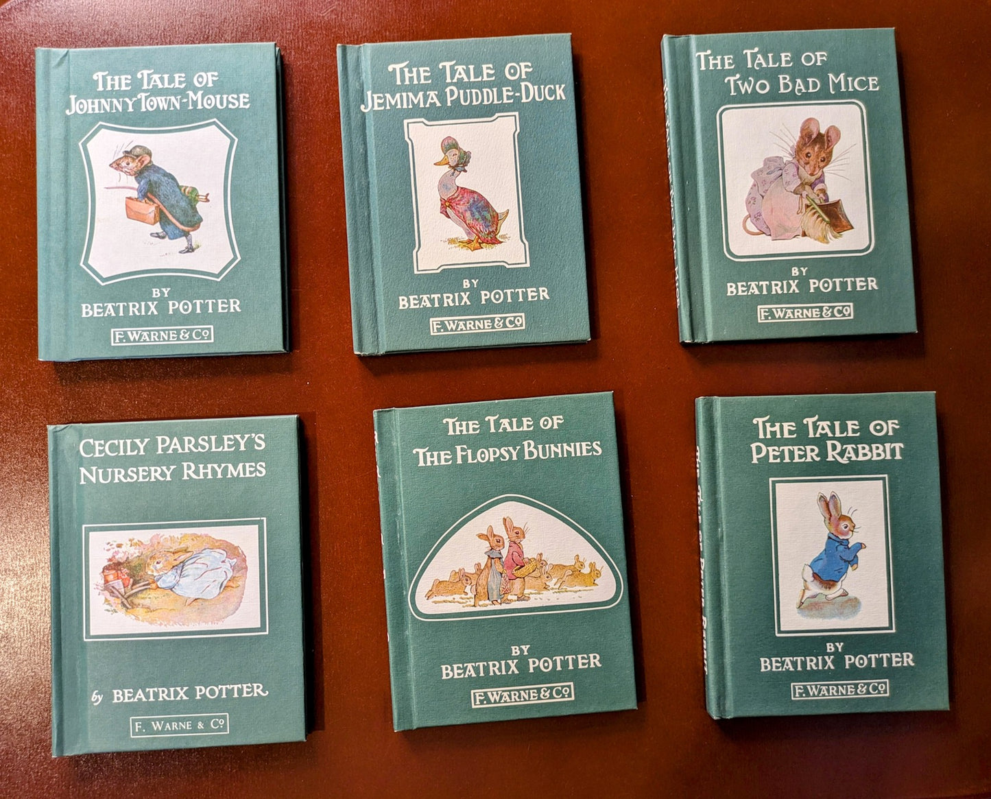 BEATRIX POTTER "THE TALE OF PETER RABBIT" AND MORE - 6 VOLUME SET 1970's