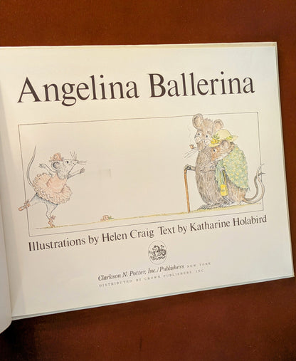HELEN CRAIG "ANGELINA BALLERINA" PICTUREBOOK FIRST US EDITION 1983